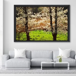 Cerisiers en fleurs - 120x180 - in Situ - Provence - Salvatore Alario - Apaloosa.fr - Arbre