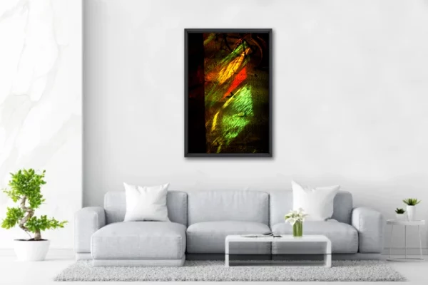 Gemmail effect one - 80x120 - in Situ - Provence - Salvatore Alario - Apaloosa.fr - Vitrail