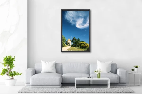 Moulin et Nuage - 80x120 - in Situ - Provence - Salvatore Alario - Apaloosa.fr - Moulin